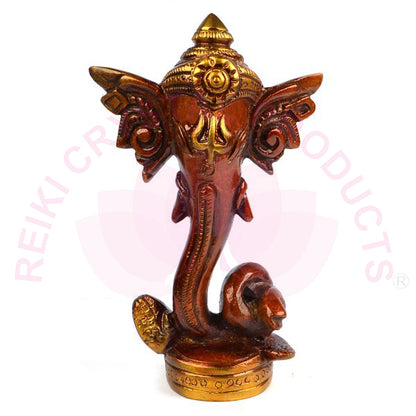Ganesha Brass with stone Idol for Diwali Pujan and Home Decor