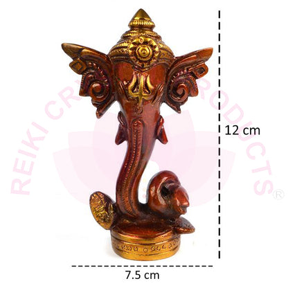 Ganesha Brass with stone Idol for Diwali Pujan and Home Decor
