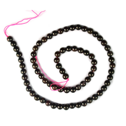 Natural Crystal Stone 6 mm Round Loose Beads 65-70 pcs for Making Bracelet Mala Necklaces