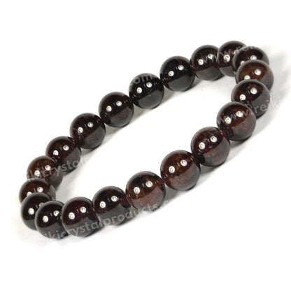 Natural Crystal Stone 10 mm Round Beads Bracelet