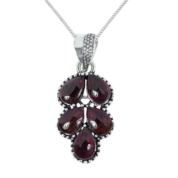 Natural Gemstone Crystal Pendant Locket with Chain for Women Girls