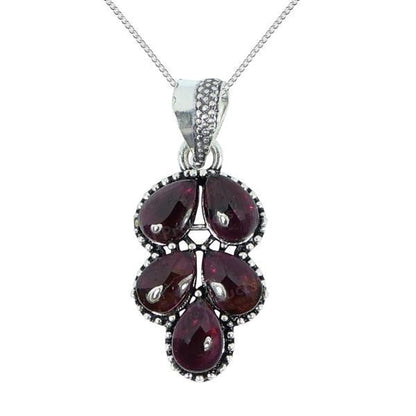 Natural Gemstone Crystal Pendant Locket with Chain for Women Girls