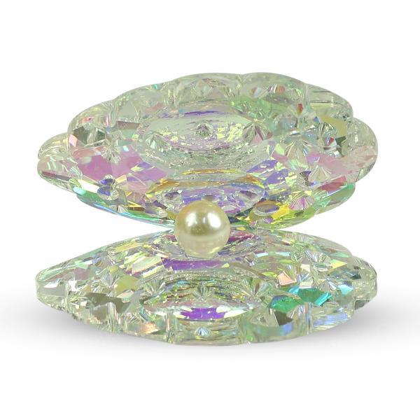 Feng Shui Glass Oyster with Pearl Showpiece
