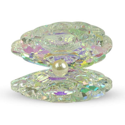 Feng Shui Glass Oyster with Pearl Showpiece
