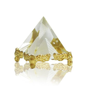 Glass Crystal Pyramid for Positive Energy Pack of 1 pc