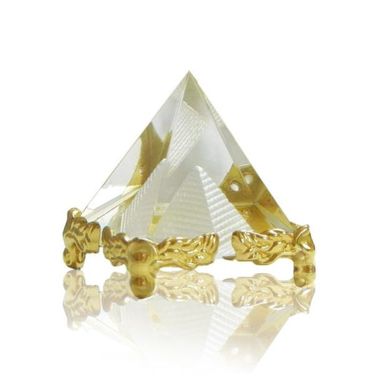 Glass Crystal Pyramid for Positive Energy Pack of 1 pc