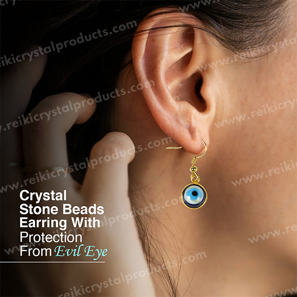 Evil Eye Earring Golden Color For Protection
