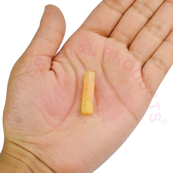 Polished Golden Quartz Obelisk for Abundance and Vitality