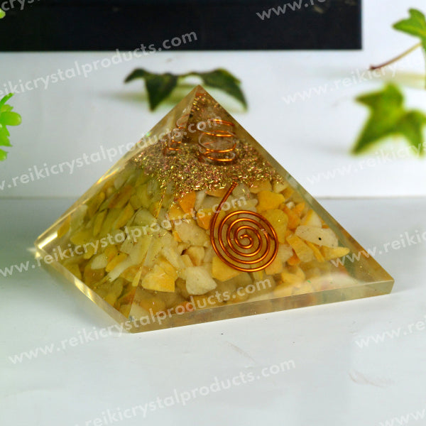 Natural Orgone / Orgonite Pyramid 60 mm