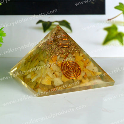Natural Orgone / Orgonite Pyramid 60 mm