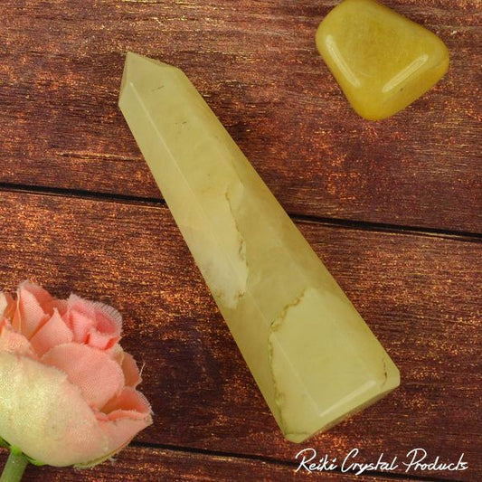 Golden Quartz Crystal Pencil / Obelisks