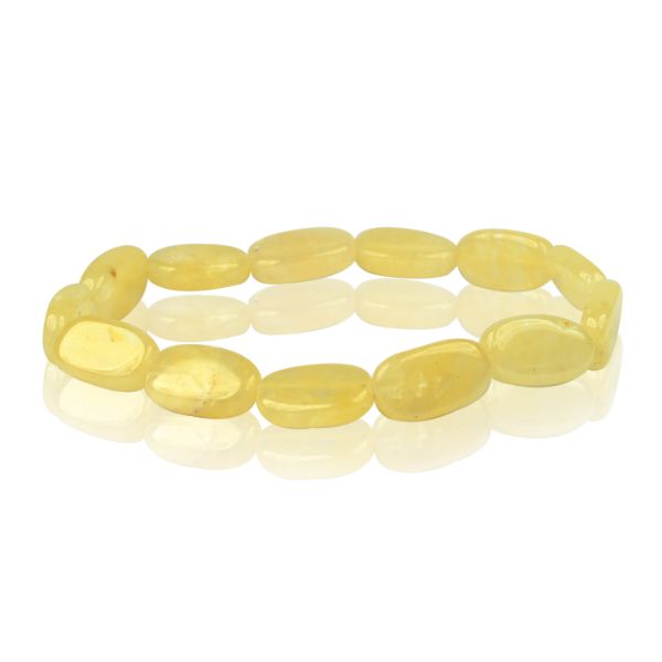 Natural Crystal Stone Oval Beads Bracelet