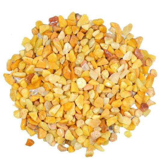 Natural Golden Quartz Crystal / Stone Chips