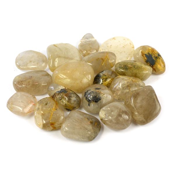 Golden Rutile Quartz Tumble Stone