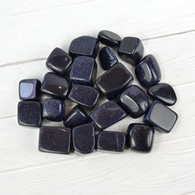 Goldstone Blue Tumble Stone