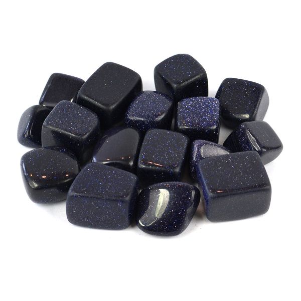 Goldstone Blue Tumble Stone