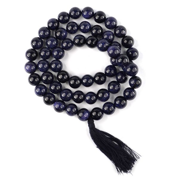 Natural Crystal Stone 12 mm Round Beads Mala for Unisex