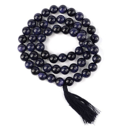 Natural Crystal Stone 12 mm Round Beads Mala for Unisex