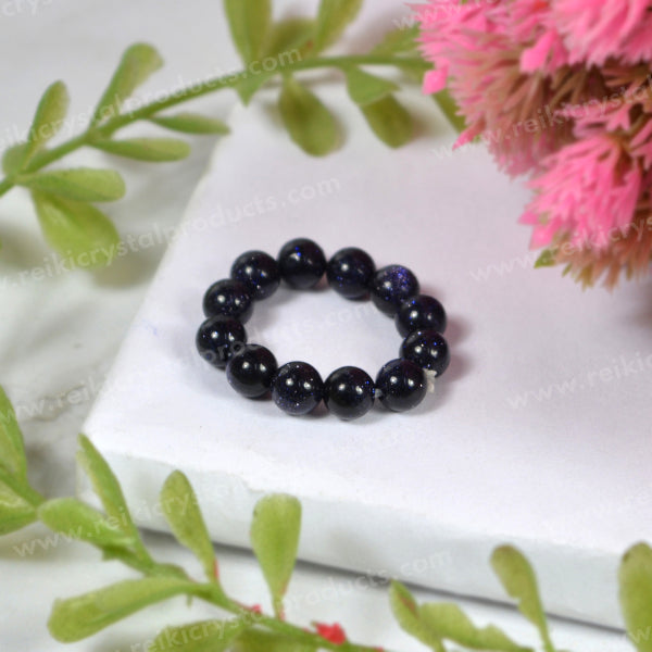 AAA Natural Crystal Stone Beads Ring 6mm