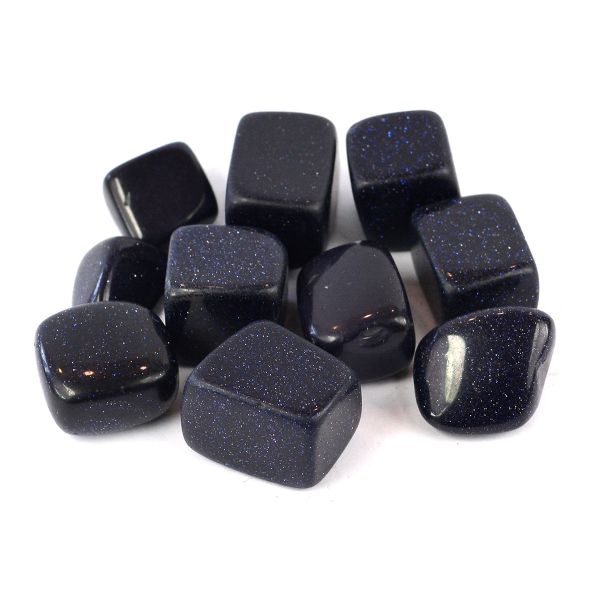 Goldstone Blue Tumble Stone