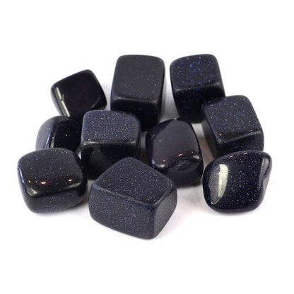 Goldstone Blue Tumble Stone