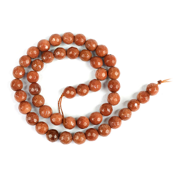 Natural Crystal Stone 8 mm Faceted Loose Beads 45-50 pcs for Making Bracelet Mala Necklaces