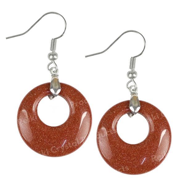 Crystal Stone Circle Shape Earrings for Girls / Women
