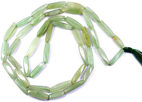 Green Aventurine Box Bead Mala / Necklace
