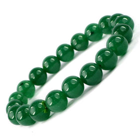 Natural Green Aventurine 10 mm Round Bead Bracelet – Luck, Prosperity & Emotional Balance