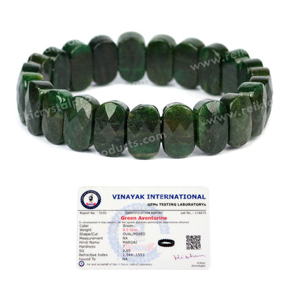 Certified Natural Crystal Stones Exotic Bracelet