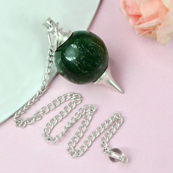Natural Crystal Ball Dowser - Pendulam