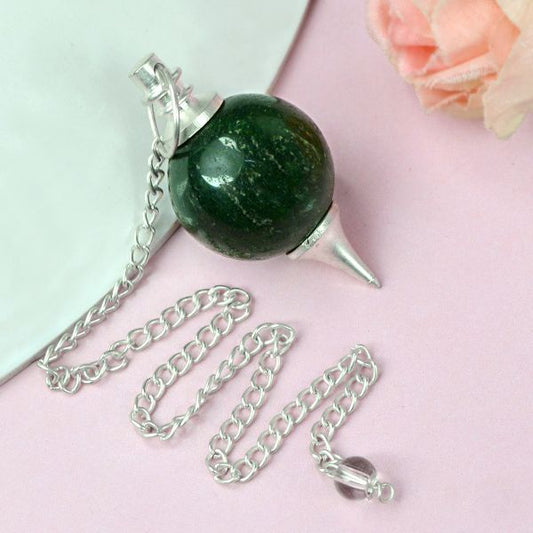 Natural Crystal Ball Dowser - Pendulam