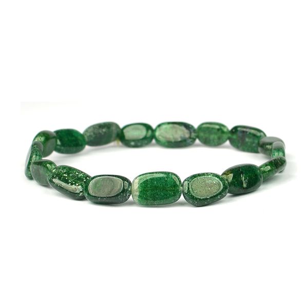 Natural Crystal Stone Oval Beads Bracelet