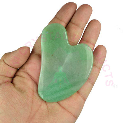 Natural Green Aventurine Gua Sha Spa Stone Scraping Massage Tool