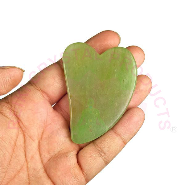 Green Jade Gua Sha Stone Scraping Massage Tool
