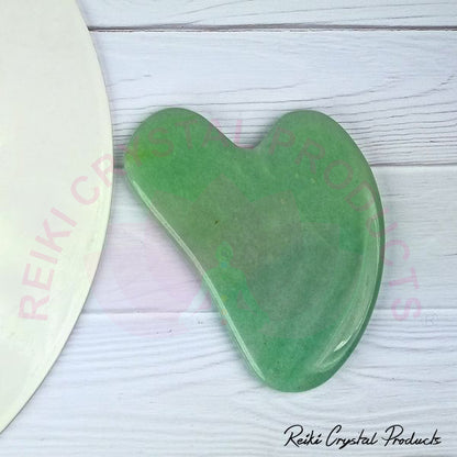 Natural Green Aventurine Gua Sha Spa Stone Scraping Massage Tool