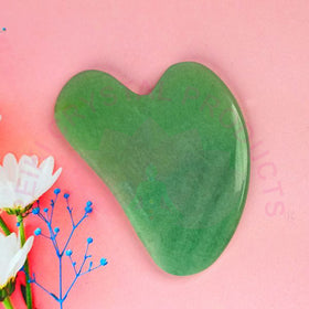 green aventurine gua sha facial tool