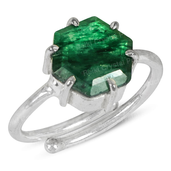 Natural Gemstone Adjustable Ring for Unisex
