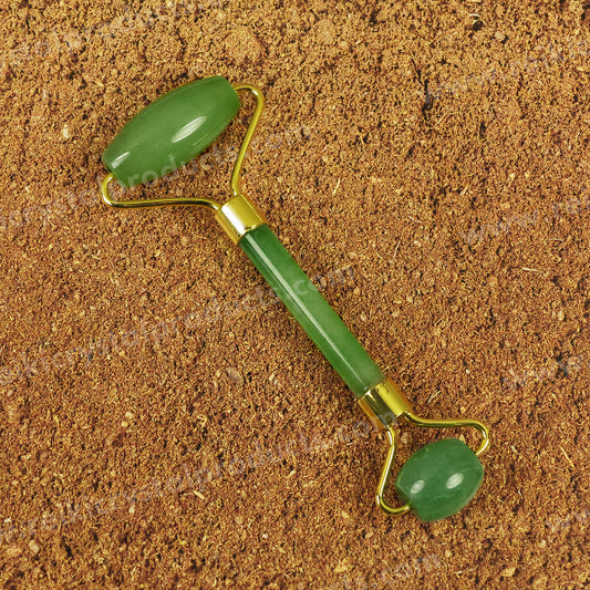 Natural Green Aventurine Stone Facial Massage Roller