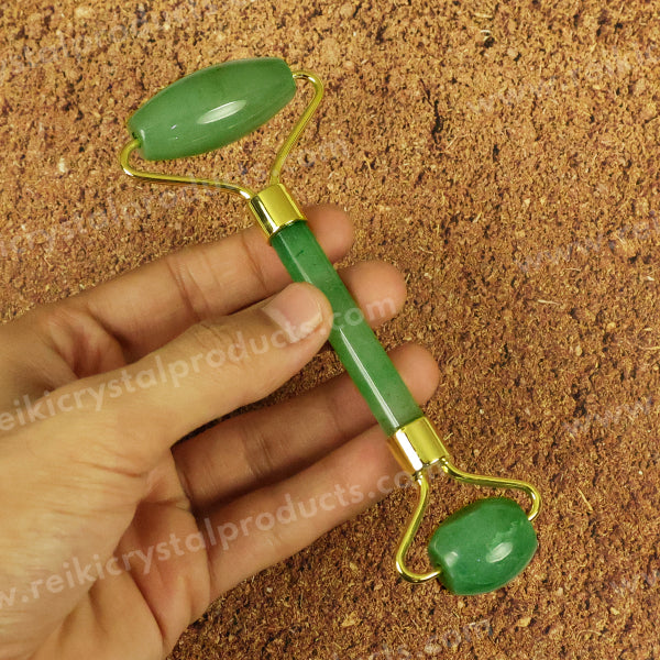 Natural Green Aventurine Stone Facial Massage Roller