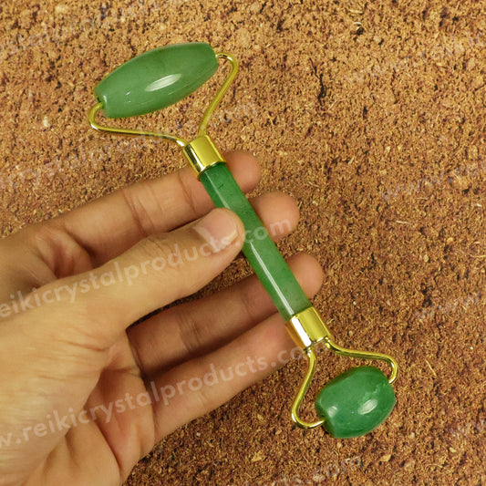 Natural Green Aventurine Stone Facial Massage Roller