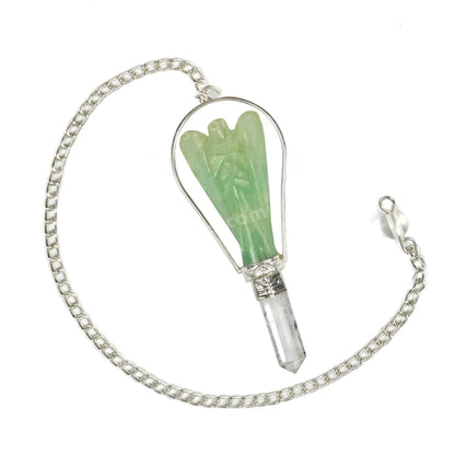 Natural Crystal Stone Angel Dowser - Pendulum
