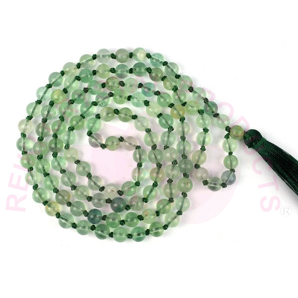 Natural Crystal Stone 6 mm 108 Round Beads Jaap Mala for Unisex