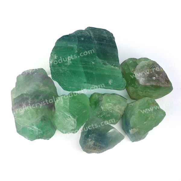 Green Flourite Raw Rough Stones
