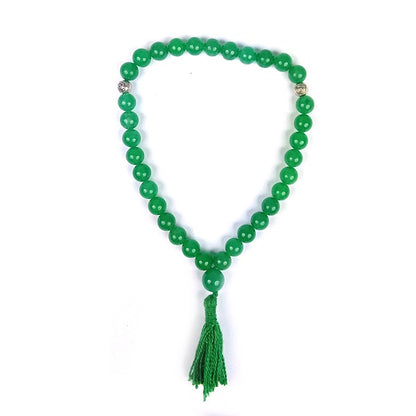 Natural Crystal Stone Tasbeeh Jaap Mala for Prayer 33 Beads 8 mm