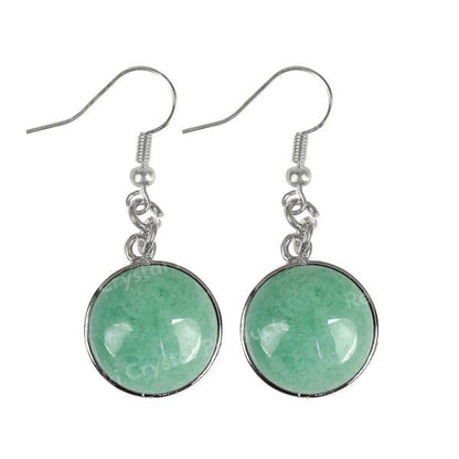 Natural Crystal Stone Hanging Earrings