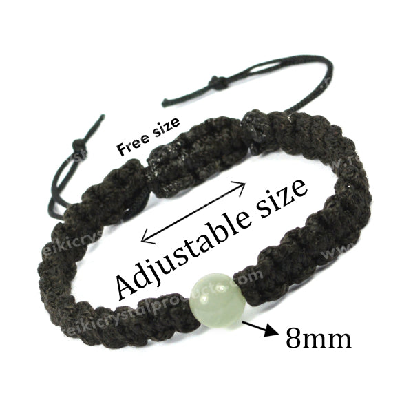 Natural Crystal Stone Macrame Nylon Cord Adjustable Energized By Reiki Grand Master