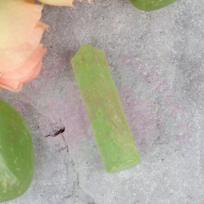Green Jade Crystal Pencil / Obelisks