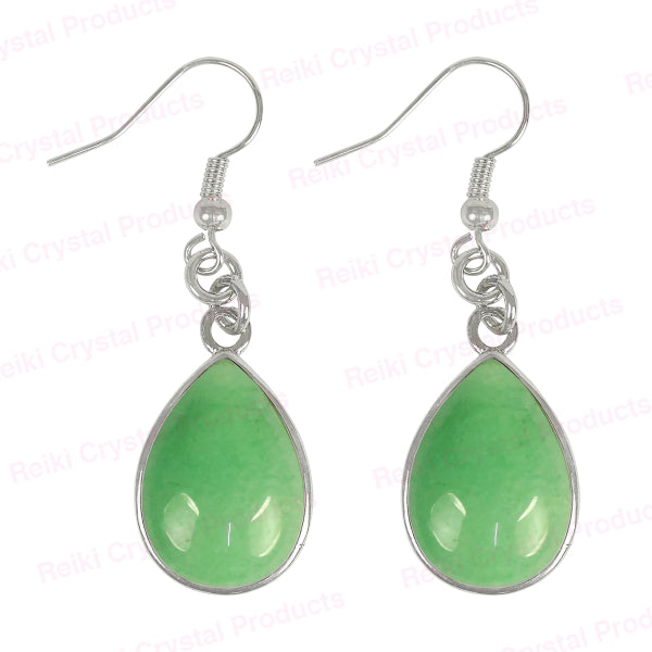 Natural Crystal Stone Drop Shape Earrings for Girls / Women