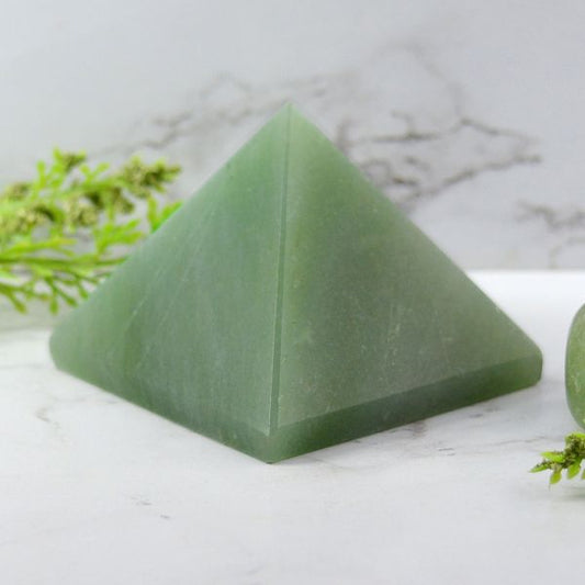 Green Jade Pyramid for Reiki Healing